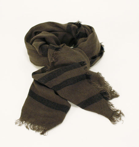 simple stripe scarf in grey
