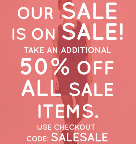 Our Sale is on SALE!